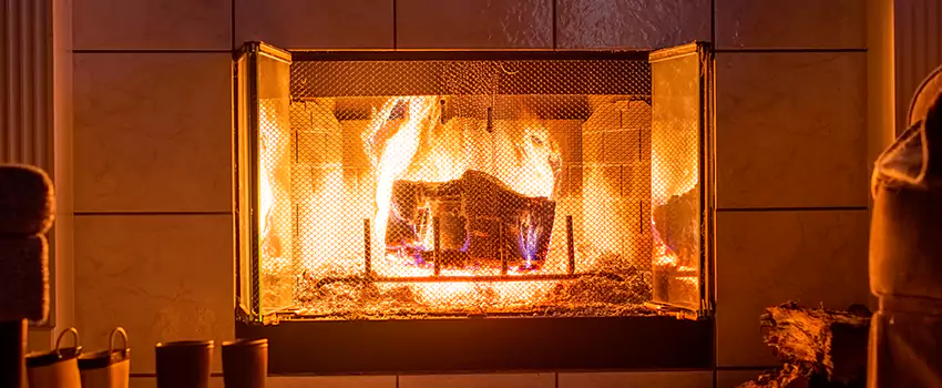 Mendota Hearth Landscape Fireplace Installation in Cumberland, Maryland