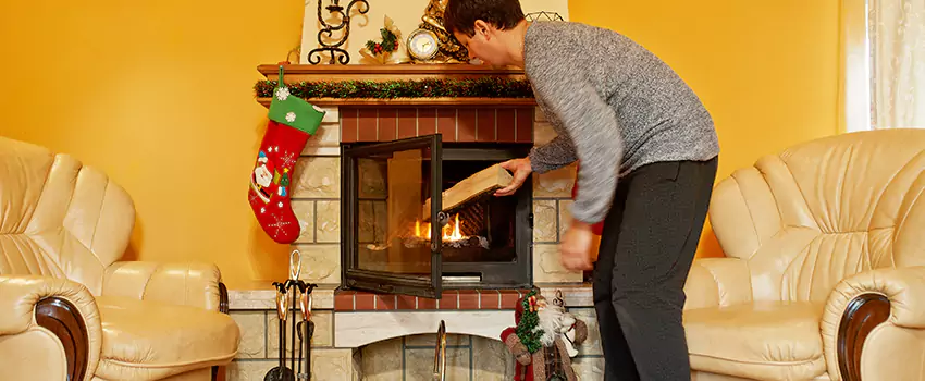 Rusted Metal Fireplace Restoration in Cumberland, Maryland